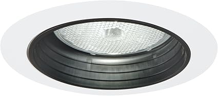 Halo Recessed 5010 Trim with Black Baffle, White