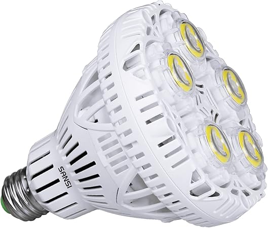 (Updated) BR30 30W LED Light Bulb, 250-300W Equivalent, 5000K Daylight, 4000lm Super Bright Bulb, Non-Dimmable, CRI80, E26 Base, Floodlight for Warehouse Supermarket Logistic Center Church