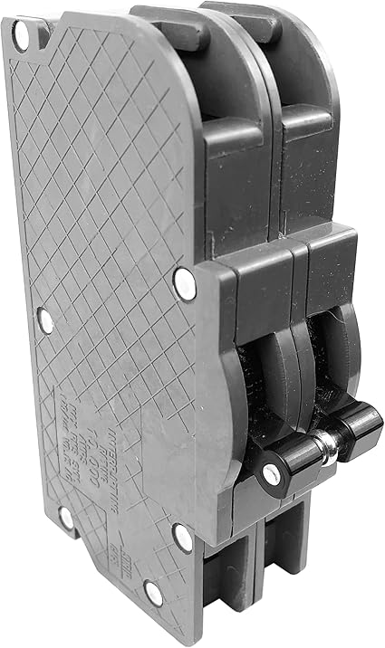 Connecticut Electric UBIZ240B New Zinsco Bolt-On Circuit Breaker, Thick 2 Pole 40 Amp, Grey