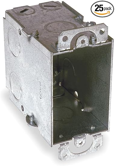 Hubbell-Raco 601 Switch Box with Plaster Ears, 3-1/2