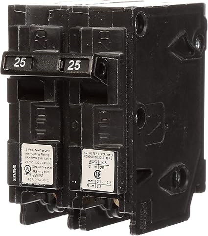 Q225H 25-Amp Double Pole 22kA Type QPH Circuit Breaker