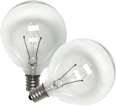 Satco S3726 120V Candelabra Base 15-Watt G16.5 Light Bulb, Clear