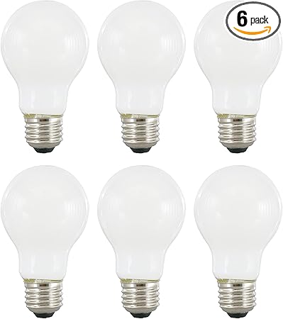 SYLVANIA LED TruWave Natural Series A19 Light Bulb, 75W Equivalent, Efficient 11W, 1100 Lumens, Medium Base, Dimmable, Frosted, 2700K, Soft White - 6 Pack (40818)