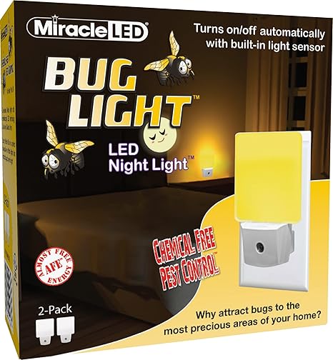 MiracleLED The Original LED Indoor Automatic Bug Night-Light Bulb (2 Pack)