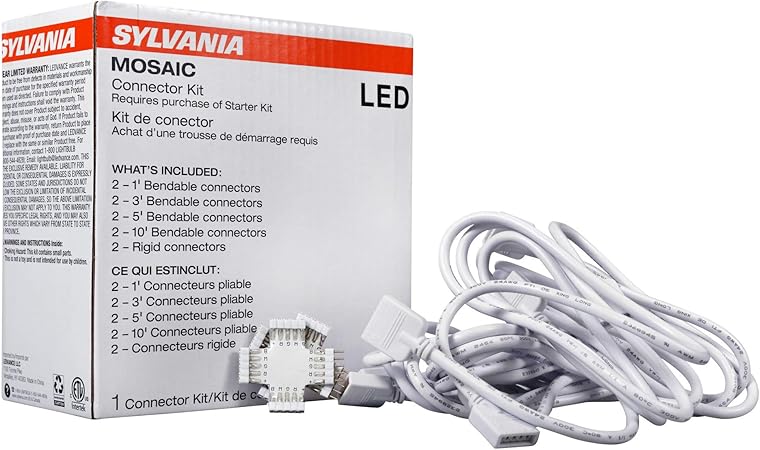 SYLVANIA LED Mosaic Flexible Light Strip Universal Connector Kit - 1 Pack (65487)