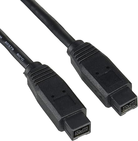 StarTech.com 6 ft 1394b 9 Pin to 9 Pin Firewire 800 Cable M/M - IEEE 1394 cable - FireWire 800 (M) to FireWire 800 (M) (6 ft) - black (1394_99_6)