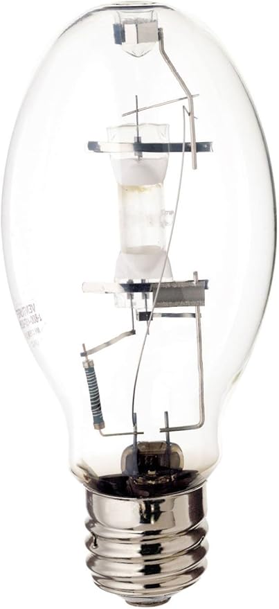 Satco S5834 4200K 150-Watt Clear Universal Mount Mogul Base ED28 Metal Halide Lamp