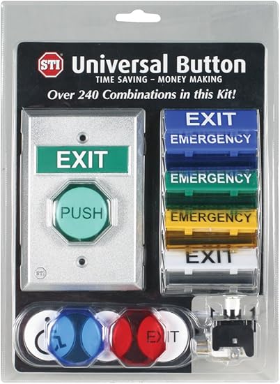 Safety Technology International, Inc. UB-1 Universal Button, Momentary Illuminated LED Push Button, Ready to Assemble Out of Box