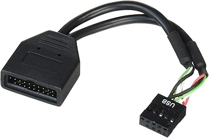 Silverstone Tek Internal 19-Pin USB3.0 to USB2.0 Adapter Cable (G11303050-RT)