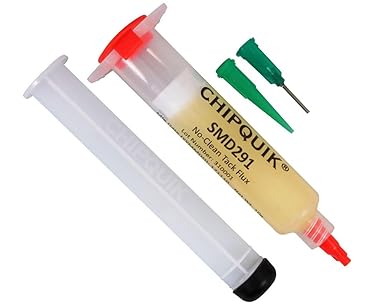 Chipquik CHIP QUIK SMD291 NO CLEAN FLUX in 10CC SYRINGE, SMD291, Chipquik