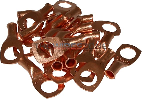 Install Bay Copper Ring Terminal 8 Gauge 3/8 Inch 25 Pack - CUR838