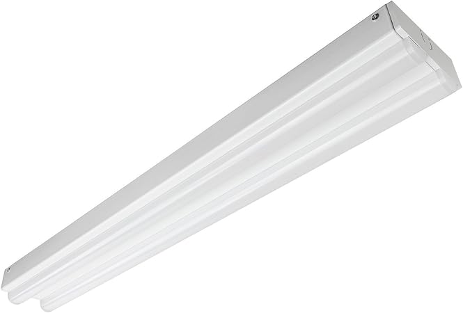 Sunlite LFX/EC/2'/2/24W/E/W 04690 24W 120-277V 2 Light LED Strip Fixture, White Finish