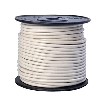 Southwire 55671923 Primary Wire, 10-Gauge Bulk Spool, 100-Feet, White