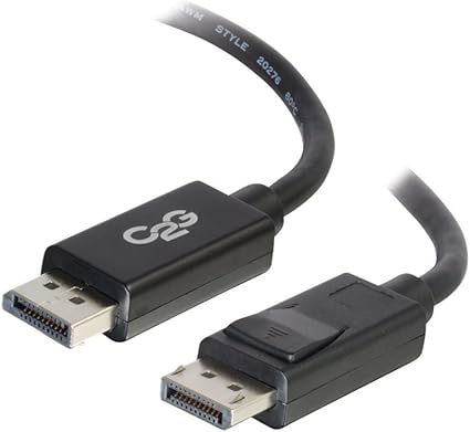 C2G Legrand DisplayPort 1.2, Male to Male Displayport Cable, Black Display Port Cable, 6 Foot Digital Display Cable, Displayport 8k UHD, 1 Count, C2G 54401