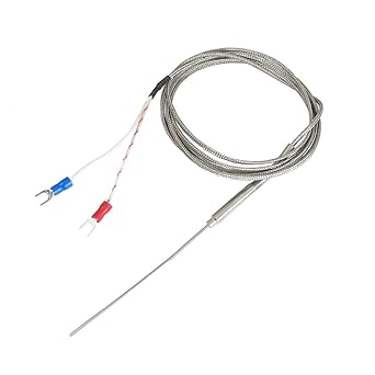 uxcell a12100600ux0244 J Type 90mm x 1.5mm Temperature Controller Earth Thermocouple Probe 2M