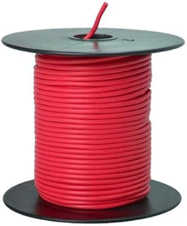 Southwire 55667423 Primary Wire; 18-Gauge Bulk Spool; 100-Feet; Red