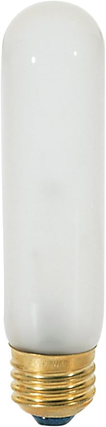 Satco S3253 Medium Light Bulb in White Finish, 5.00 inches, 1 Count (Pack of 1), Frosted