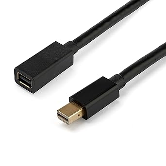 StarTech.com 3ft (1m) Mini DisplayPort Extension Cable - 4K x 2K Video - Mini DisplayPort Male to Female Extension Cord - mDP 1.2 Extender Cable (MDPEXT3)