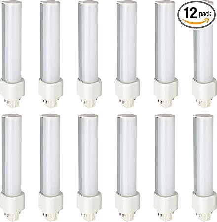 Sunlite 41348-SU LED Horizontal PLD Light Bulbs 9 Watts (26W Equivalent), 950 Lumens, G24q Base 4 Pin, Ballast Dependant, CFL Replacement, UL Listed, 12 Pack, 30K - Warm White