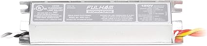 Fulham Lighting WH2-120-L Workhorse 2 Adaptable Electronic Fluorescent Lamp Ballast, 1 Count (Pack of 1), Silver