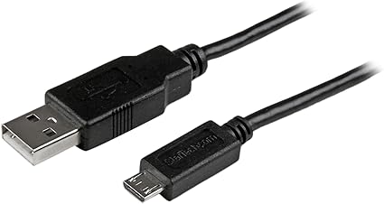 StarTech.com 3m 10 ft Long Micro-USB Charge-and-Sync Cable -M/M - USB to Micro USB Charging Cable - 24 AWG (USBAUB3MBK) Black