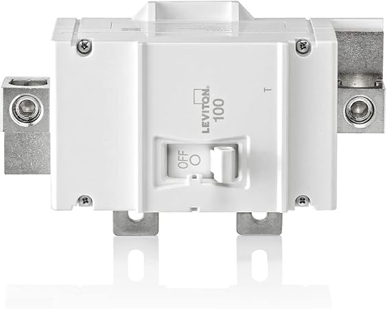 Leviton LM100-T 100A 2-Pole Main Circuit Breaker, Thermal Magnetic, White