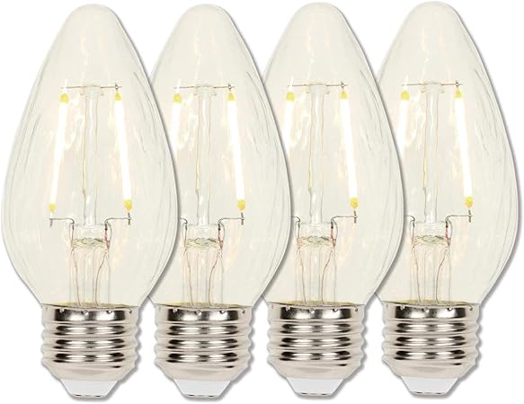 Westinghouse 3319320 LED Light Bulb, 4 Count (Pack of 1), Clear