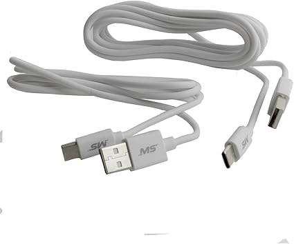 MobileSpec MB20C2PKW 4 Foot & 8 Foot USB-C(TM) to USB Cables - White