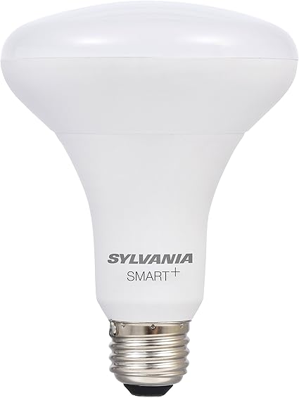 SYLVANIA SMART 10W BR30 LED Light Bulb for SmartThings and Alexa, Dimmable, 10 Year, 800 Lumens, 2700K, Soft White - 1 Pack (74581)