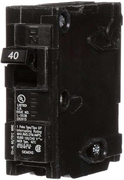 Siemens Q140 40-Amp Single Pole Type QP Circuit Breaker