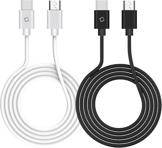 USB-C to Micro-USB Charging Cable, Fast Charging and Data Sync Cable, 3.3feet Long Cable (2Pack, Cable)