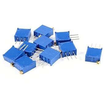 uxcell a14052600ux0954 10 Piece 10K Ohm 3296W 3 Pins Trim Pot Trimmer Potentiometer, 3296W-103