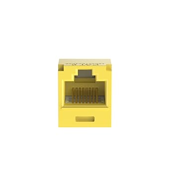 Panduit CJ688TGYL Category-6 8-Wire TG-Style Jack Module, Yellow