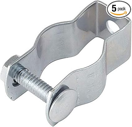 RACO 2053B5 Hanger, Conduit, 3/4-Inch EMT / Rigid/IMC Steel with Bolt, Size 1, 5-Pack,Gray