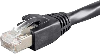 Monoprice Cat6 Ethernet Patch Cable - Snagless, 550MHz, F/UTP, CMP Rated, 23AWG, 50 Feet, Black - Entegrade Series