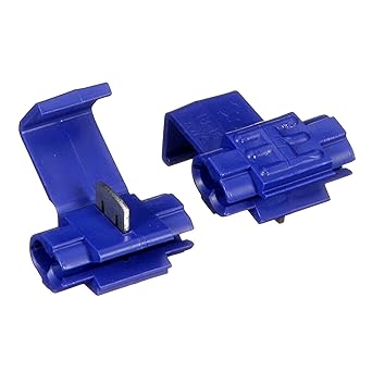 3M Scotchlok Electrical Tap IDC (Insulation Displacement Connector) 560B-BULK, Blue, 18–16 AWG (solid/stranded), 14 AWG (stranded), Pack of 500