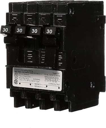 Siemens Q23030CT2 Two 30-Amp Double Pole Circuit Breaker