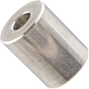 Small Parts 501010RSA Round Spacer, Aluminum, Plain Finish, #10 Screw Size, 1/2