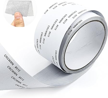 Strong Adhesive Screen Repair Tape, Screen Repair Kit Window Repair Tape, Self-Adhesive Screen Window Repair Patch for Mesh Doors and Windows (5cm x 200cm)