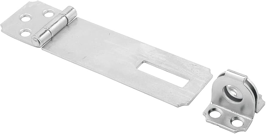 Prime-Line MP5058 Safety Hasp, 4-1/2 In., Steel Construction, Zinc Plated Finish, Fixed (Single Pack)