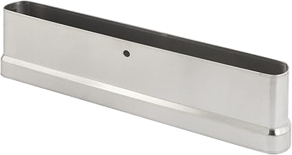 Prime-Line 658-3009-10 Pilaster Shoe, Fits 10in Pilasters, Stainless Steel Construction, Oval End (Single Pack)