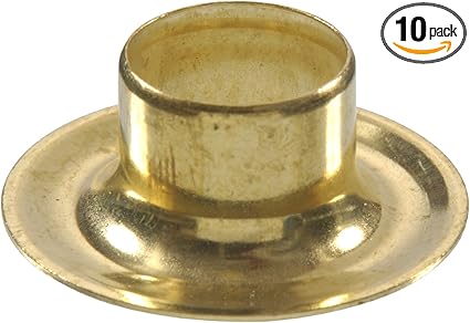 58278 Brass Grommet & Washer, 1/2-Inch, 10-Pack