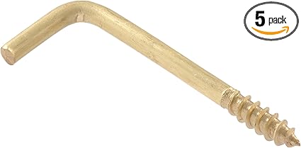 852429 Square Bend Hook Brass 0.106