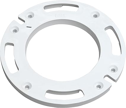 Oatey 43646 Closet Flange Spacer, 1/2 in T, PVC, White, 0.5 Inch