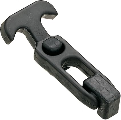 Southco F7 Series Natural Rubber/Nylon Concealed Mount Flexible T-Handle Pull Draw Latch, 4-13/32