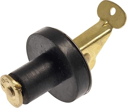 58258 Drain Plug, 1/2-Inch, 2-Pack, Brass