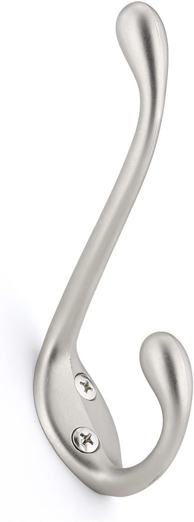 Richelieu Hardware T78321184 Utility Metal Hook, Matte Nickel, 3-Pack