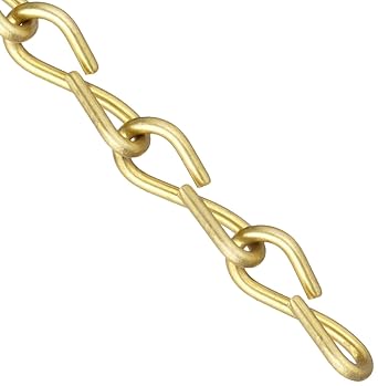 Brady 23308 50 Feet Brass 16 Jack Chain