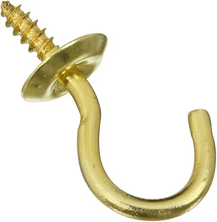 National Hardware N119-636 2021 Cup Hook in Solid Brass