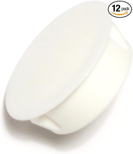 014973347888 White Hole Plug, 1-Inch, 12-Piece